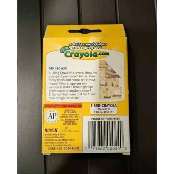 Vtg Crayola Crayons‎ 24 Ct Retired Color 2002  Includes Discontinued DANDELION - Picture 2 of 2
